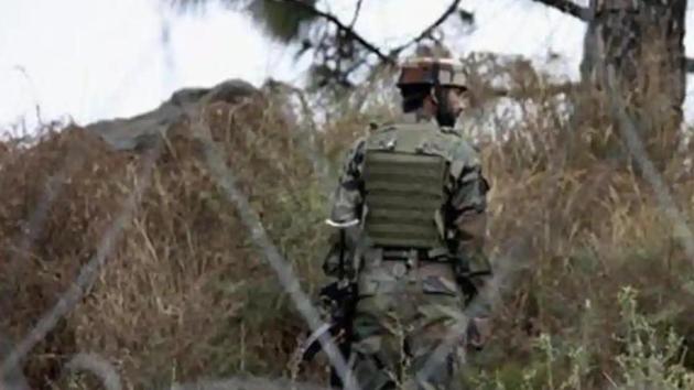 An Indian Army jawan patrolling at the Line of Control (LOC) in Poonch district of Jammu and Kashmir. (PTI) An Indian Army jawan patrolling at the Line of Control (LOC) in Poonch district of Jammu and Kashmir. (PTI)