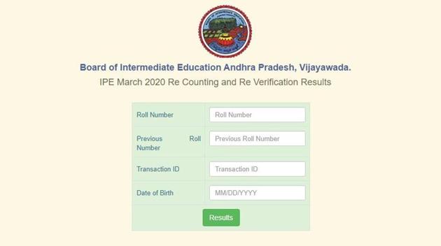 Ap Inter Re Verification Results 2020 Declared At Bie Ap Gov In Here S Direct Link Hindustan Times