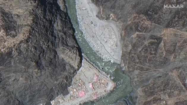 View of the Line of Actual Control (LAC) border and patrol point 14 in the eastern Ladakh sector of Galwan Valley(via REUTERS) View of the Line of Actual Control (LAC) border and patrol point 14 in the eastern Ladakh sector of Galwan Valley(via REUTERS)