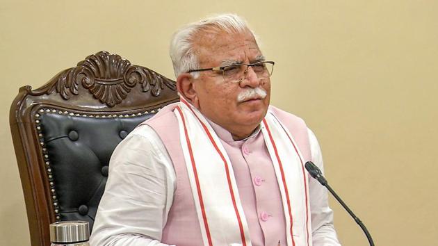 The Haryana chief minister said 50% seats will be reserved for women candidates in the upcoming panchayati raj elections.(PTI)