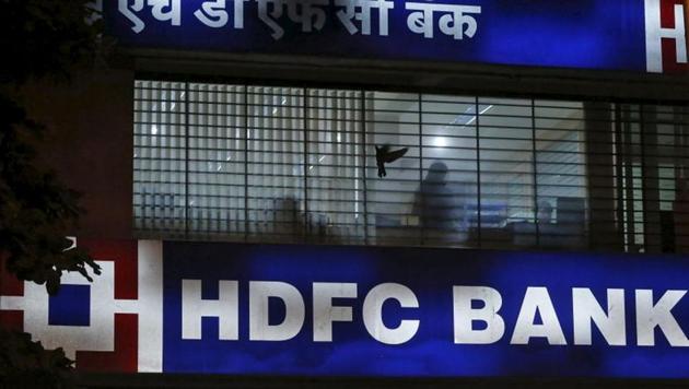 HDFC Bank shares advanced 4% in Mumbai on Tuesday. (REUTERS) HDFC Bank shares advanced 4% in Mumbai on Tuesday. (REUTERS)