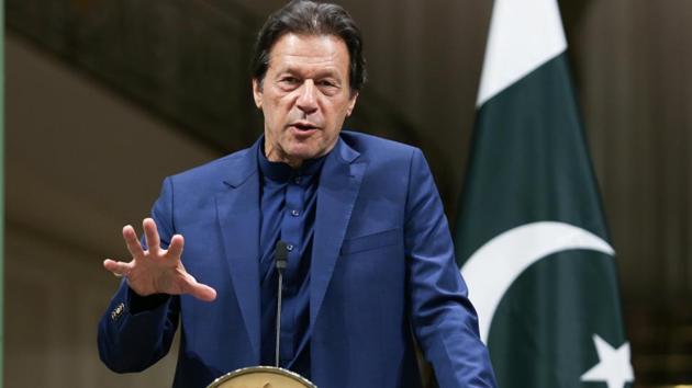 Pakistan’s Prime Minister Imran Khan released the so-called ‘political map’ ahead of the first anniversary of India’s 5 August move last year to create two federally-administered territories, Jammu and Kashmir, and Ladakh.(Reuters file photo) Pakistan’s Prime Minister Imran Khan released the so-called ‘political map’ ahead of the first anniversary of India’s 5 August move last year to create two federally-administered territories, Jammu and Kashmir, and Ladakh.(Reuters file photo)
