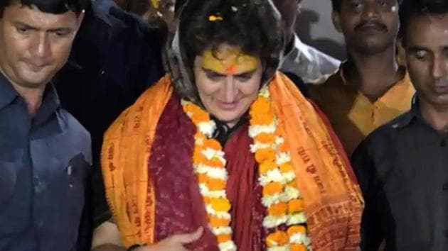 Priyanka Gandhi welcomed the ground breaking ceremony of Ram temple in Ayodhya. (HT file photo)