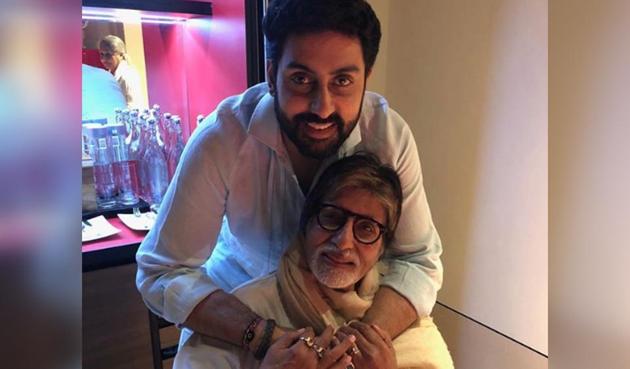 Amitabh Bachchan shared a new photo with Abhishek Bachchan.