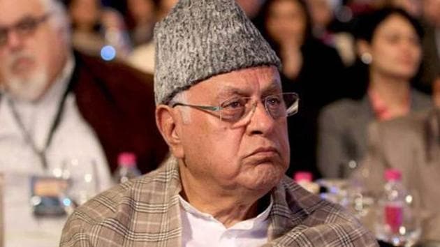 Jammu and Kashmir’s veteran leader Farooq Abdullah.(HT photo) Jammu and Kashmir’s veteran leader Farooq Abdullah.(HT photo)