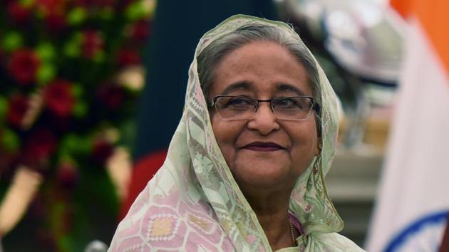 Bangladesh Prime Minister Sheikh Hasina. (Mohd Zakir/HT PHOTO) Bangladesh Prime Minister Sheikh Hasina. (Mohd Zakir/HT PHOTO)