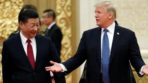 US President Donald Trump and China's President Xi Jinping in Beijing, China in November 2017.(Reuters File Photo)