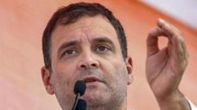 File photo: Congress leader and former party chief Rahul Gandhi.(PTI) File photo: Congress leader and former party chief Rahul Gandhi.(PTI)