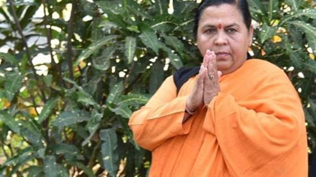 Uma Bharti is one of the prominent figures of the Ram Janmabhoomi temple movement.(Mujeeb Faruqui/HT Photo)