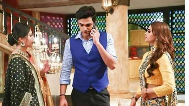 Parth on sets of Kasautii Zindagi Kayy.