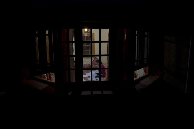 College student Raqeeba Jan, who had to return home to Kashmir because of the pandemic, studies inside her home in Srinagar, Jammu and Kashmir, Thursday, July 23, 2020. A year after India’s sudden move to strip Kashmir's semi-autonomy, high-speed internet remains restricted in the region. Confined to their homes, students have found it challenging to study online with the painstakingly slow internet connections, which also faces outages following the frequent gunbattles between rebels and Indian soldiers. (AP) College student Raqeeba Jan, who had to return home to Kashmir because of the pandemic, studies inside her home in Srinagar, Jammu and Kashmir, Thursday, July 23, 2020. A year after India’s sudden move to strip Kashmir's semi-autonomy, high-speed internet remains restricted in the region. Confined to their homes, students have found it challenging to study online with the painstakingly slow internet connections, which also faces outages following the frequent gunbattles between rebels and Indian soldiers. (AP)