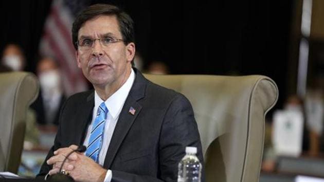 Defense Secretary Mark Esper.(AP) Defense Secretary Mark Esper.(AP)