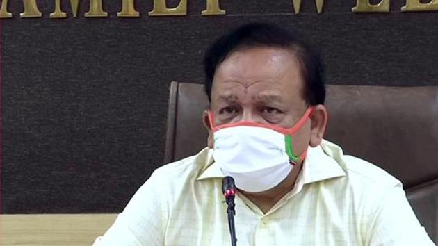 File photo: Union Minister of Health Dr Harsh Vardhan.(ANI)