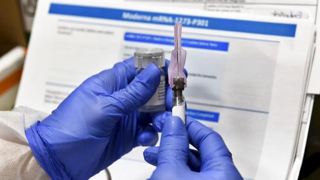 US President Donald Trump has vowed to have a shot ready before year’s end, although they typically take 10 years or longer to develop and test for safety and effectiveness. (AP) US President Donald Trump has vowed to have a shot ready before year’s end, although they typically take 10 years or longer to develop and test for safety and effectiveness. (AP)