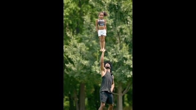 The image shows Roland Pollard and his daughter Jayden Pollard.(Instagram/@rolandp90x)