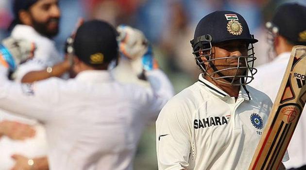 Sachin Tendulkar fell twice to Monty Panesar in the Test. (BCCI Image)