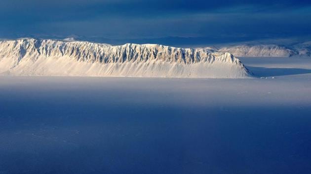 The Milne Ice Shelf is at the fringe of Ellesmere Island, in the sparsely populated northern Canadian territory of Nunavut.(Reuters) The Milne Ice Shelf is at the fringe of Ellesmere Island, in the sparsely populated northern Canadian territory of Nunavut.(Reuters)