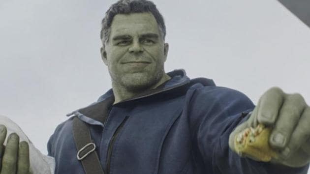 Mark Ruffalo as Smart Hulk in a still from Avengers: Endgame. Mark Ruffalo as Smart Hulk in a still from Avengers: Endgame.