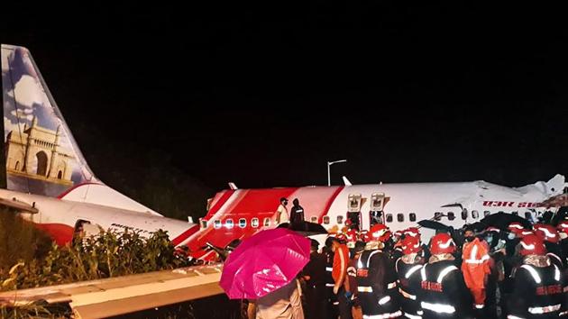 According to Air India, there were 190 people on board the Air India Express flight AXB1344 — 174 passengers, 10 infants, two pilots and four crew members.(PTI Photo) According to Air India, there were 190 people on board the Air India Express flight AXB1344 — 174 passengers, 10 infants, two pilots and four crew members.(PTI Photo)