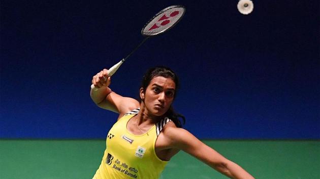 India shuttler PV Sindhu in action.(Getty Images)