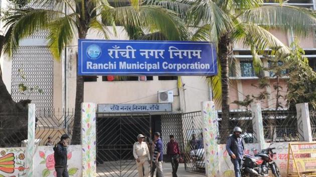 Office of the Ranchi Municipal Corporation in Ranchi.(Diwakar Prasad/HT Photos)