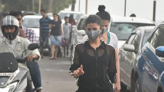 Nimrat Kaur on a walk.