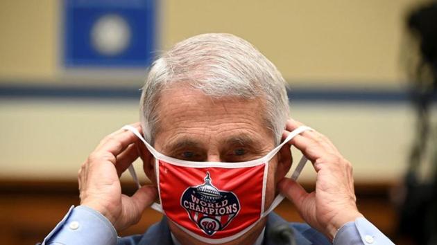 “We don’t know yet what the efficacy might be. We don’t know if it will be 50% or 60%. I’d like it to be 75% or more,” Fauci said in a webinar hosted by Brown University on Friday(Reuters Photo) “We don’t know yet what the efficacy might be. We don’t know if it will be 50% or 60%. I’d like it to be 75% or more,” Fauci said in a webinar hosted by Brown University on Friday(Reuters Photo)