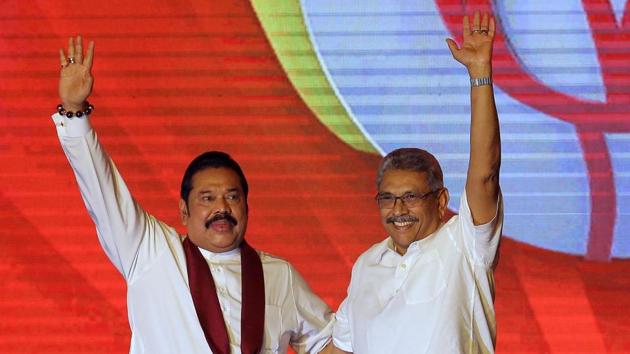 Gotabaya Rajapaksa has firmly consolidated his power as president, and the parliamentary win now brings back the former president Mahinda Rajapaksa as prime minister(AP)