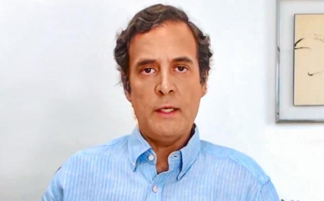 Congress leader Rahul Gandhi is seen in this file photo. The former Congress president cited a media report on the murder of a Dalit village head to hit out at the Uttar Pradesh government.(PTI Photo) Congress leader Rahul Gandhi is seen in this file photo. The former Congress president cited a media report on the murder of a Dalit village head to hit out at the Uttar Pradesh government.(PTI Photo)