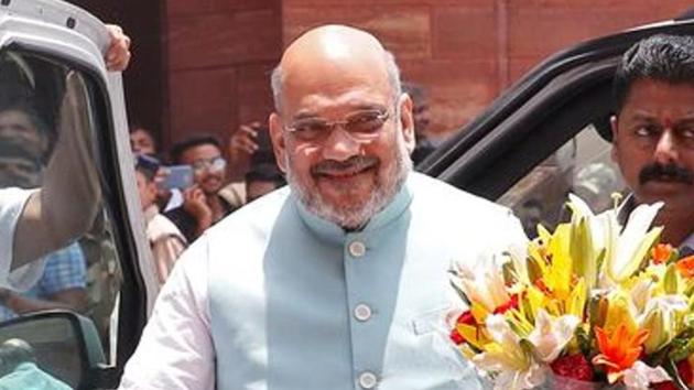 Home minister Amit Shah, who is recovering from the Covid-19 infection at a private hospital in Gurugram, on Sunday, lauded the Centre’s move to put 101 items on embargo. (REUTERS PHOTO.) Home minister Amit Shah, who is recovering from the Covid-19 infection at a private hospital in Gurugram, on Sunday, lauded the Centre’s move to put 101 items on embargo. (REUTERS PHOTO.)