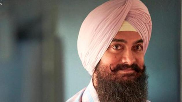 Aamir Khan as Laal Singh Chaddha.