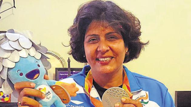 For Deepa Malik Returns Gurgaon-based home in Silver Oaks Story.(Leena Dhankhar /HT Photo) For Deepa Malik Returns Gurgaon-based home in Silver Oaks Story.(Leena Dhankhar /HT Photo)