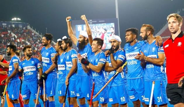 The India men’s hockey team during the FIH Pro League 2020.(Image Credit: Hockey India)