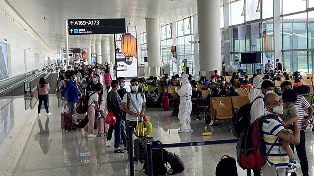 Over 200 Indian nationals, mostly students from all over China, left for home on the Guangzhou-Delhi Vande Bharat Mission special flight, Aug 6, 2020.(ANI File)