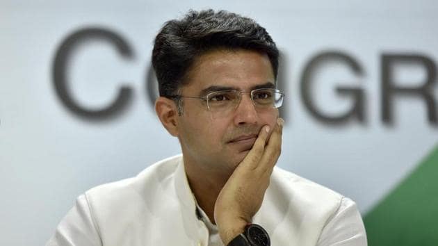 Stressing that he was not after any post, Sachin Pilot said it was the party that allotted a position and could take it back as well.(Sonu Mehta/HT PHOTO)