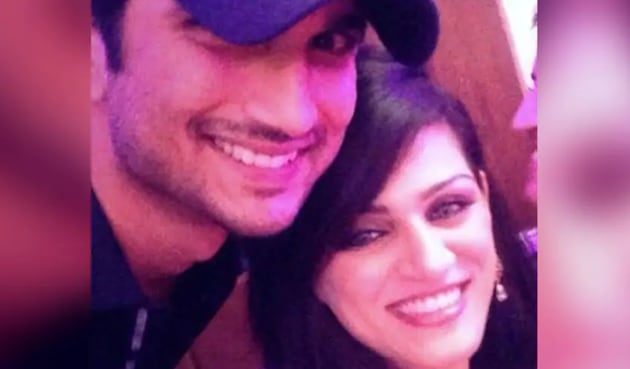 Sushant Singh Rajput with Shweta Singh Kirti.