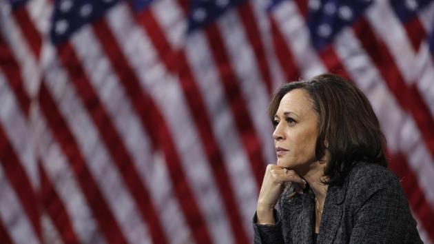 Harris represents the political pinnacle of the Indian-American community’s meteoric rise in the United States(AP)