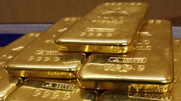 Gold prices in India fell today with futures on MCX by 3.0% to Rs. 50,581.0 per 10 gram.(Reuters file photo)