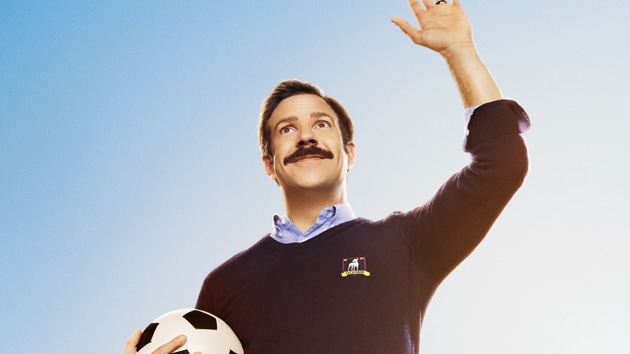 Ted Lasso review: Jason Sudeikis in a still from the new Apple TV+ show.