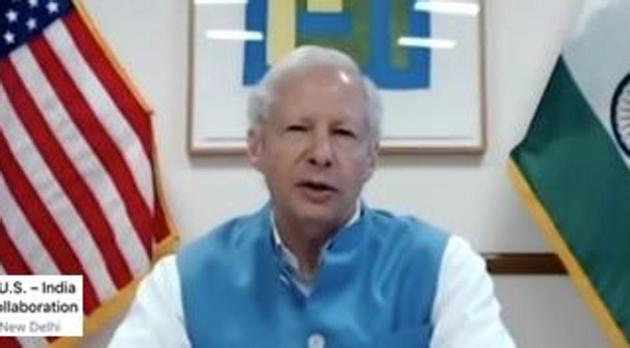US ambassador to India Ken Juster addressing the US-India Museum Curation Workshop. (@USAmbIndia/Twitter Photo)