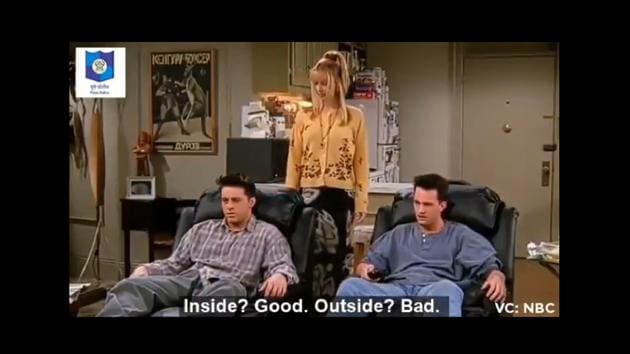 Remember this episode of Friends? (Twitter/@PuneCityPolice) Remember this episode of Friends? (Twitter/@PuneCityPolice)