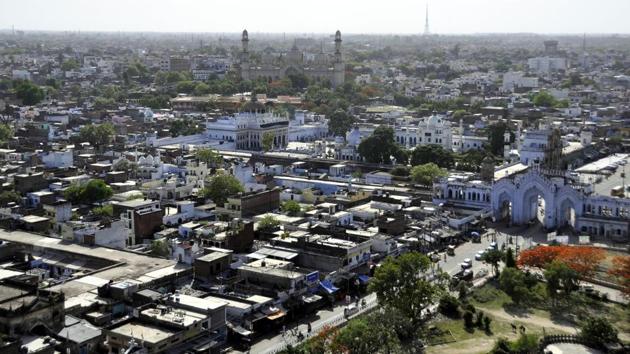 Aerial view of Lucknow City.(HT Photo) Aerial view of Lucknow City.(HT Photo)