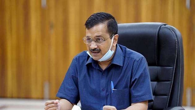 In his speech this year, a senior official in the chief minister’s office (CMO) said, Kejriwal will focus on Delhi’s fight against Covid-19—including a vote of thanks addressing all doctors, health care workers, sanitation workers, plasma donors and all “Covid warriors”.(ANI) In his speech this year, a senior official in the chief minister’s office (CMO) said, Kejriwal will focus on Delhi’s fight against Covid-19—including a vote of thanks addressing all doctors, health care workers, sanitation workers, plasma donors and all “Covid warriors”.(ANI)