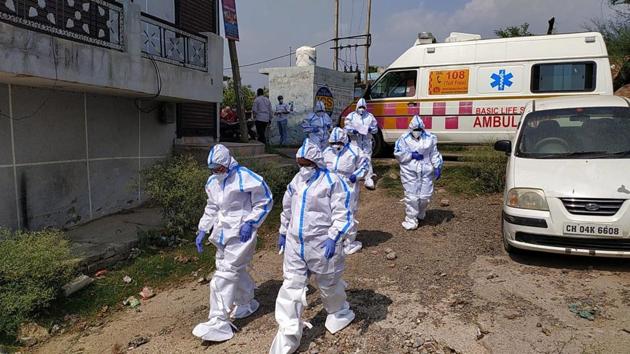 In Haryana, the tests per million figure on Wednesday stood at 31,039 and the fatality rate was 1.14%. (Sant Arora/HT file photo) In Haryana, the tests per million figure on Wednesday stood at 31,039 and the fatality rate was 1.14%. (Sant Arora/HT file photo)