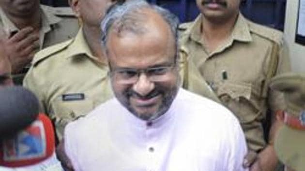 Rape- accused former Bishop Franco Mulakkal was released on bail in Kottayam under strict provisions on August 7, 2020.(PTI)