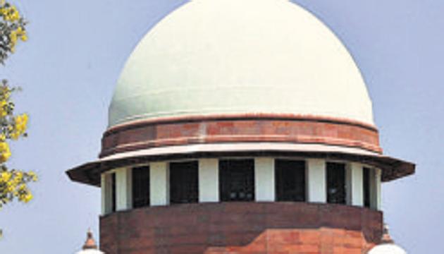 The meeting between the seven-judge committee and the bar leaders was held on Tuesday through videoconferencing.(Biplov Bhuyan/HT PHOTO)