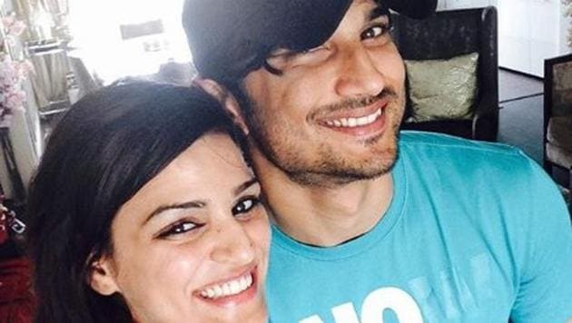 Sushant Singh Rajput poses with his sister, Shweta.