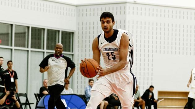 Princepal Singh drives during the game as part of NBA Academy on July 11, 2019 at Emory Healthcare Courts in Atlanta, Georgia.(Getty Images)