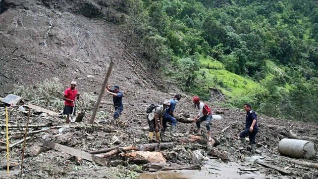 The landslide has swept more than one dozen houses in Jugal-2 Lama Tole here, Lama added.(ANI file photo)