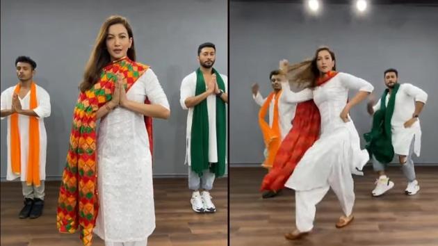 Gauahar Khan sets Internet on fire with her patriotic dance on Jai Ho song on Independence Day (Instagram/@gauaharkhan) Gauahar Khan sets Internet on fire with her patriotic dance on Jai Ho song on Independence Day (Instagram/@gauaharkhan)